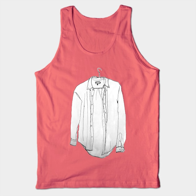 Shirt - dress shirt ink drawing Tank Top by EmilyBickell